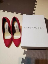 レディース LAGUNAMOON パンプス ハイヒール スウェード ピンク サイズS (ヒール10.5cm) 【中古品】_画像2