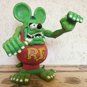 レア RAT FINK ラットフィンク 12インチ フィギュア funko 貯金箱 usa エドロス アメトイ 世田谷ベース アメ車 HOTROD ホットロッド