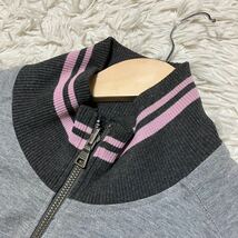 美品◎バーバリーブラックレーベル リバーシブルブルゾン トラックジャケット 千鳥格子 ホース刺繍 ジャージ BURBERRY BLACK LABEL メンズ_画像9