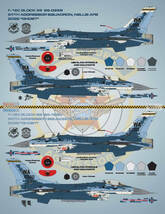 ブルズアイ　Bullseye Model Aviation BMA48025 1/48 F-16C Falcon Aggressor Vipers II デカール_画像4