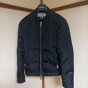 ディースクエアード　Dsquared2　シングルライダース ダウンジャケット SINGLE RAIDERSDOWN JACKET サイズ46　中古品