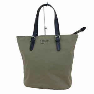 mb001 MARGARET HOWELL idea マーガレットハウエル アイデア ハンドバッグ トートバッグ かばん 肩掛け カバン 鞄 バッグ BAG カーキ系