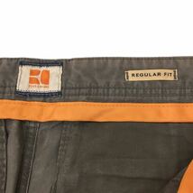 D507 BOSS ORANGE ボス オレンジ REGULAR FIT ロングパンツ 長ズボン ボトムス コットン 綿100% ブラウン系 カーキ系 メンズ 実寸参考_画像5