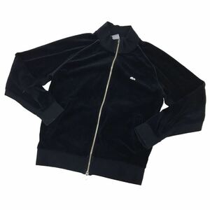D511 日本製 LACOSTE ラコステ シルバーワニ 銀ワニ 長袖 ジップアップ ジャケット 上着 羽織り トップス 綿80% ブラック メンズ 3