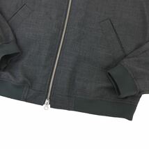 D514 EDIFICE エディフィス 長袖 ジップアップ ジャケット 上着 羽織り トップス 毛100% グレー系 2014年製 メンズ 48_画像3