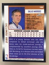 1998-99 Topps Chrome #154 Dirk Nowitzki RC_画像2