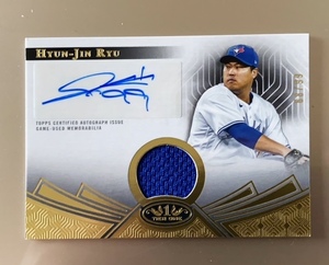 2023 Topps Tier One Autograph Relics #T1ARHR Hyun-Jin Ryu 柳賢振 68/99