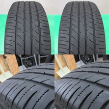 フォレスター 215/55R17 2021年夏タイヤ 60-70%山 トーヨー NANOENERGY3 PLUS 4本 5穴PCD100 7J +47 アウトバック Weds LEONIS TE 中古新潟_画像10