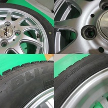 N-ONE 155/65R14 冬用スタッドレス 65%-75%山 ブリヂストン BLIZZAK VRX2 4本 4穴PCD100 4.5J +45 N-BOX N-WGN タント スペーシア 中古新潟_画像7