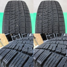 アルファード 225/60R17 冬用スタッドレス 70%-80%山 ブリヂストン VRX2 4本 5穴PCD114.3 7J +42 フォレスター エクストレイル 中古新潟_画像10