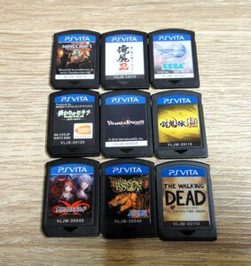 【中古】PSVITA ソフト マイクラ/討鬼伝/終わりのセラフ etc アクション/RPG まとめ9点セット