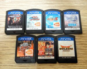 【中古】PSVITA ソフト マイクラ/ワンピース/ガンダム/ドラクエ etc まとめ７点セット