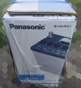 新品 未使用 Panasonic パナソニック Blue ブルー Battery バッテリー M-55R circla サークラ 軽自動車 M-42R M-44R M-55R