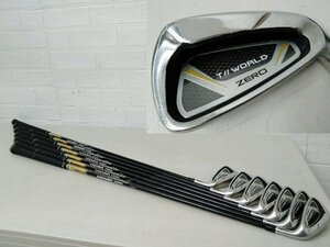 218 HONMA ホンマ アイアン 7本 まとめて ZERO T//WORLD #6 #7 #8 #9 #10 #SW #AW FLEX S ゴルフ 男性 右利き