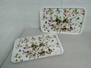 Villeroy&Bochbiro Ray Boch O-Bon tray 2 pieces set together Botanica Italy made 