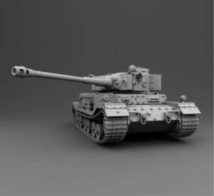 1/72 レジンキット　未塗装　WWⅡ ドイツ軍 VK4501(P) ティーガー (P) 重戦車　ポルシェタイガー　【同梱可能】