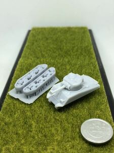 1/144レジンキット　未組立　未塗装 WWⅡ アメリカ軍　M4A3(75)W 中戦車　ワールドタンク ミュージアム　【同梱可能】