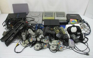 6564Y ゲーム機 本体 コントローラ リモコン コード 大量 ★ SFC ニンテンドー64 64ギガパック PS PS2 VRゴーグル マリオペイント 他