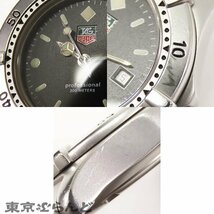 101698740 1円 タグホイヤー TAG HEUER プロフェッショナル 200 2000シリーズ 962.015-2 SS 黒文字盤 腕時計 レディース クォーツ_画像9