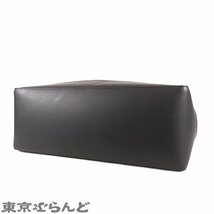 101709163 ボッテガヴェネタ BOTTEGAVENETA ナイロン トートバッグ ベージュxブラック コーティングキャンバス レザー トートバッグ A_画像3