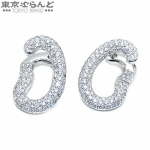 101702169 Pomellato Pomellatopave diamond earrings K18WG white gold earrings lady's finish settled 