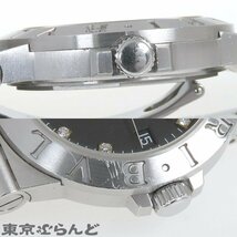 101711604 1円 ブルガリ BVLGARI ディアゴノ スポーツ LCV35S ブラック SS ダイヤモンド 11PD デイト 腕時計 メンズ 自動巻 オートマチック_画像6