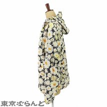 101712154 バーバリー BURBERRY ジップアップ パーカー 4069732 ホワイト ブラック イエロー ナイロン 花柄 レディース_画像2