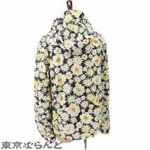 101712154 バーバリー BURBERRY ジップアップ パーカー 4069732 ホワイト ブラック イエロー ナイロン 花柄 レディース_画像3