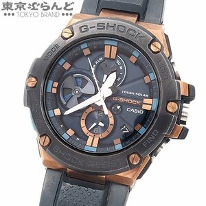 101711024 1円 カシオ CASIO Gスチール G-SHOCK スマホリンク GST-B100G-2AJF ネイビー 樹脂系 SS 腕時計 メンズ タフソーラー