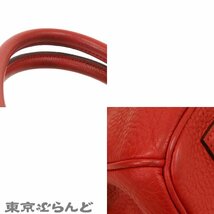 101711351 エルメス HERMES バーキン 35 □P刻印 赤 ルージュカザック シルバー金具 トリヨン ハンドバッグ レディース_画像7