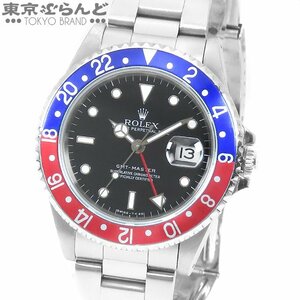 101695399 ロレックス ROLEX GMTマスター 16700 N番 ブラック SS オイスターブレス 赤青ベゼル シングルバックル 腕時計 メンズ 自動巻