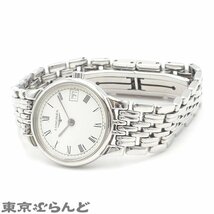 101713345 1円 ロンジン LONGINES フラッグシップ デイト L5.132.4 ホワイト SS 腕時計 レディース 電池式_画像2