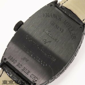 101713408 1円 フランクミュラー トノーカーベックス ブラッククロコ 8880 SC BLK CRO ブラック SS クロコダイル PVD 腕時計 メンズ 自動巻の画像4