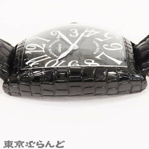 101713408 1円 フランクミュラー トノーカーベックス ブラッククロコ 8880 SC BLK CRO ブラック SS クロコダイル PVD 腕時計 メンズ 自動巻の画像7