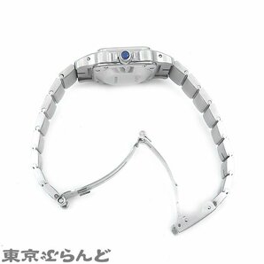 101713321 1円 カルティエ CARTIER サントスガルべ SM ホワイト SS ヴィンテージ 腕時計 レディース 自動巻 運針あり 日差計測不可 現状の画像3