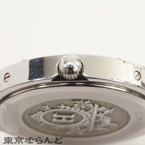 101694497 エルメス HERMES クリッパー CL4.410 SS グレー文字盤 腕時計 ボーイズ クォーツの画像6