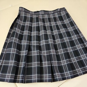 某私立高校の制服　　プリーツスカート　LからLL　　日本製　伊勢丹発注　ウール50　