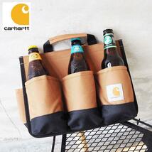 新品 送料無料 Carhartt カーハート ボトル ケース ビール ドリンク ホルダー 6パックキャディ キャンプドリンク バッグ 6PACKCADDY 瓶 缶_画像6