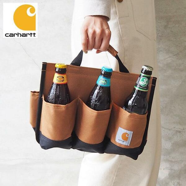 新品 送料無料 Carhartt カーハート ボトル ケース ビール ドリンク ホルダー 6パックキャディ キャンプドリンク バッグ 6PACKCADDY 瓶 缶