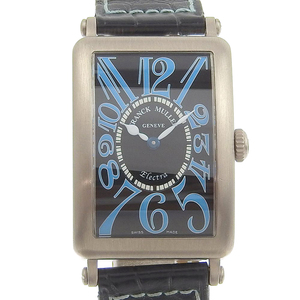 FRANCK MULLER フランクミュラー ロングアイランド 300本限定 952QZ 腕時計 K18WG×クロコダイル クオーツ【90000055】中古