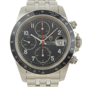 Tudor Chrono Time 79260 Watch SS Automatic Chronograph Men's Black Dial [90000030] Используется