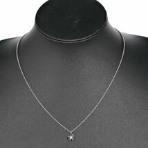 TIFFANY&Co. ティファニー 1837 サークル 4.18g ネックレス K18WG×ダイヤモンド 約4.15g レディース【I112223153】中古_画像2