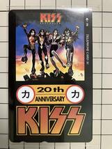 テレホンカード、50度数、KISS 20th ANNIVERSARY、未使用、中古_画像2