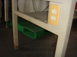 2A[ shelves 030504-17W]80X180cm rank 75cm height 100V difference included socket attaching work table 