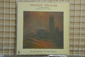 LP　ヴォーン・ウィリアムズ：交響曲第2、8番/バルビローリ～ハルレO