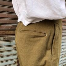 貴重 40s USMC 米軍実物 FIELD TROUSERS WOOL 米軍実物 M-43 ウール トラウザーズ パンツ 30s スラックス ミリタリー 大戦 WW2 76cm_画像6