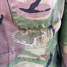 70s 英国 イギリス軍 Blitish Army 実物 DPMカモ 迷彩 フィールド ジャケット ミリタリー ヴィンテージ カモフラ コンバット 60s_画像4
