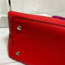 和207★ kate spade NEWYORK ケイトスペードニューヨーク ハンドバッグ バイカラー レディース ピンク レッド_画像5