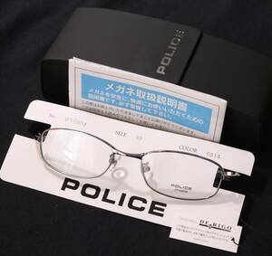 Police 小さめ メガネフレーム 高級素材 βチタン VRL 080J COL 0S14 眼鏡 ポリス ケース付属