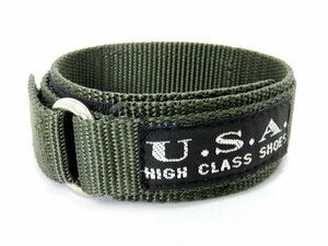  military * Army * slim bangle type * touch fasteners removal and re-installation * nylon strap * clock belt * Army green * army green 20mm